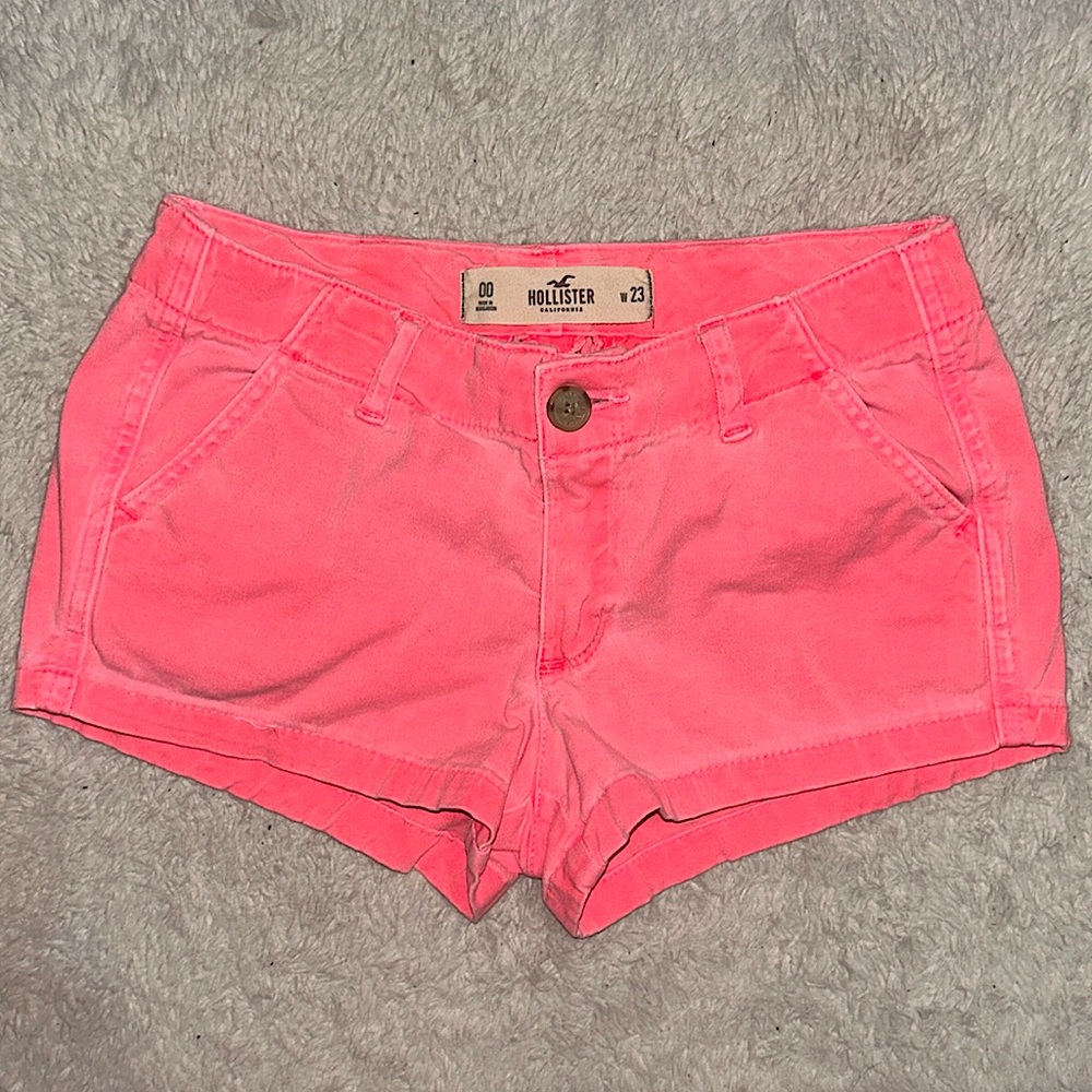 Hollister Neon Pink Cargo Shorts (sz 23)